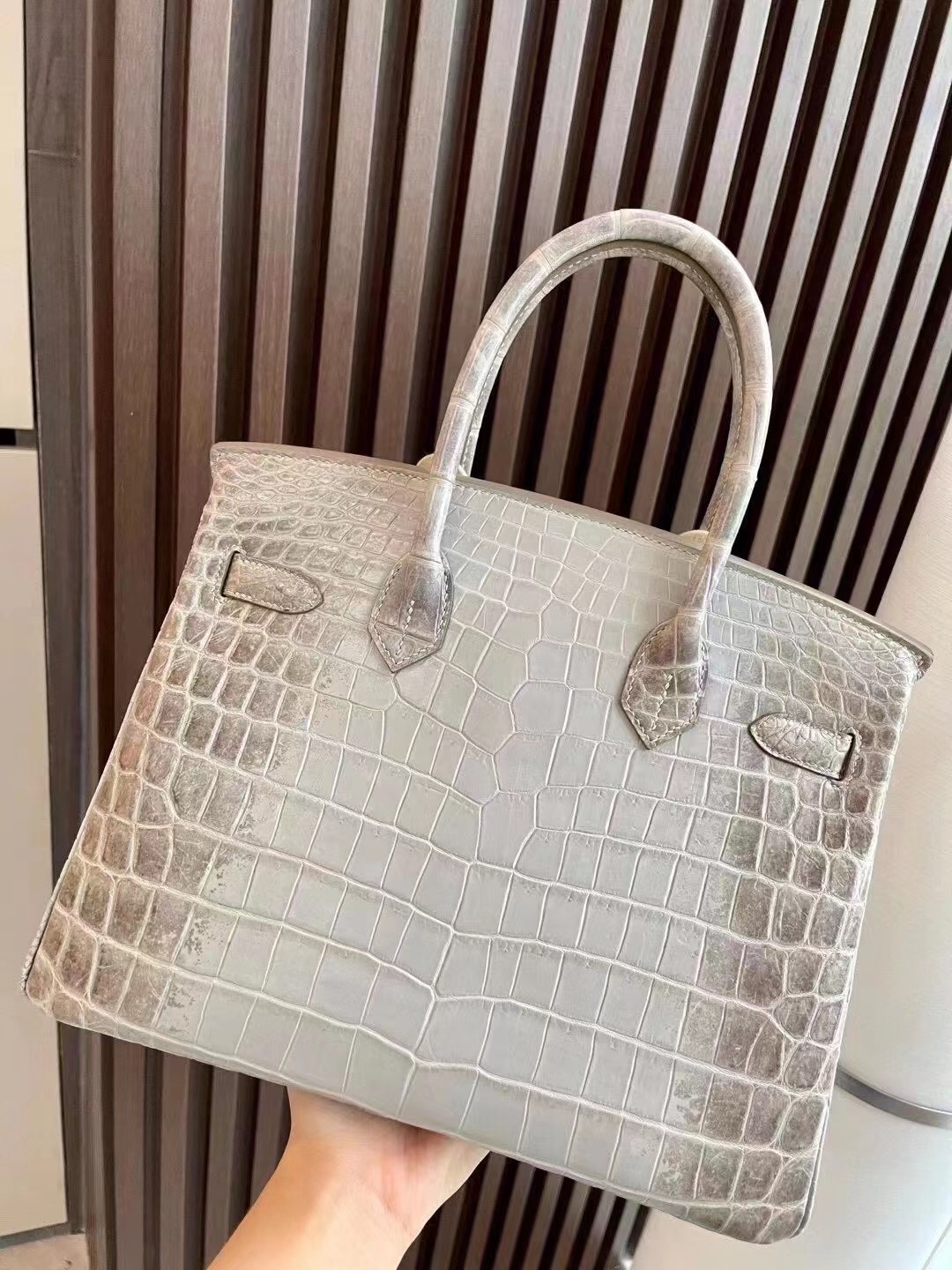 HONG KONG HERMES BIRKIN 30 8D gray Himalayan PHW, the pursuit of gray Himalaya