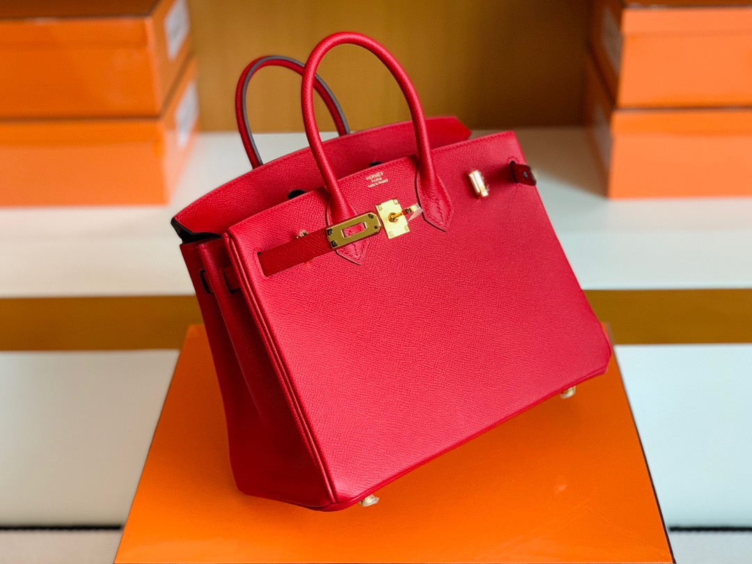 BK 25cm Epsom Q5国旗红 rouge casaque Togo皮 金扣