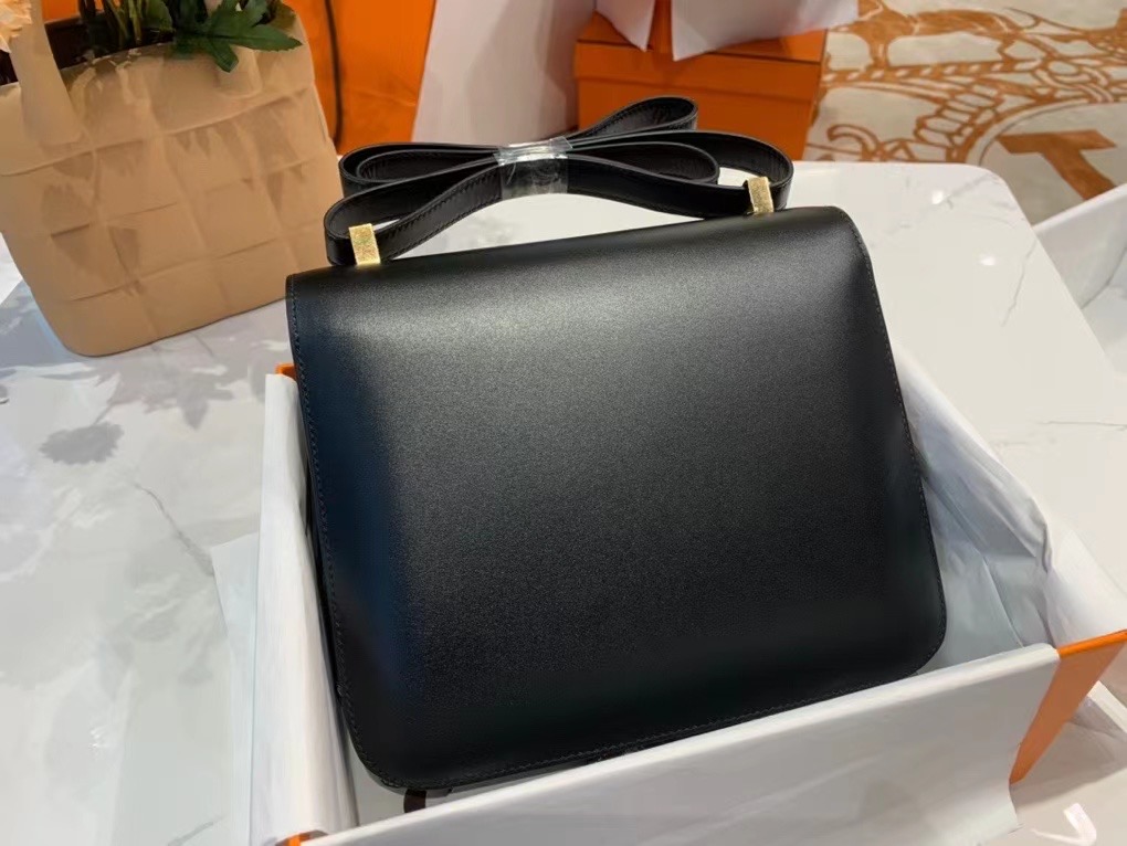 VIP一级品 constance 24cm BOX皮 CK89 Noir 黑色/金扣 代购级品质 现货