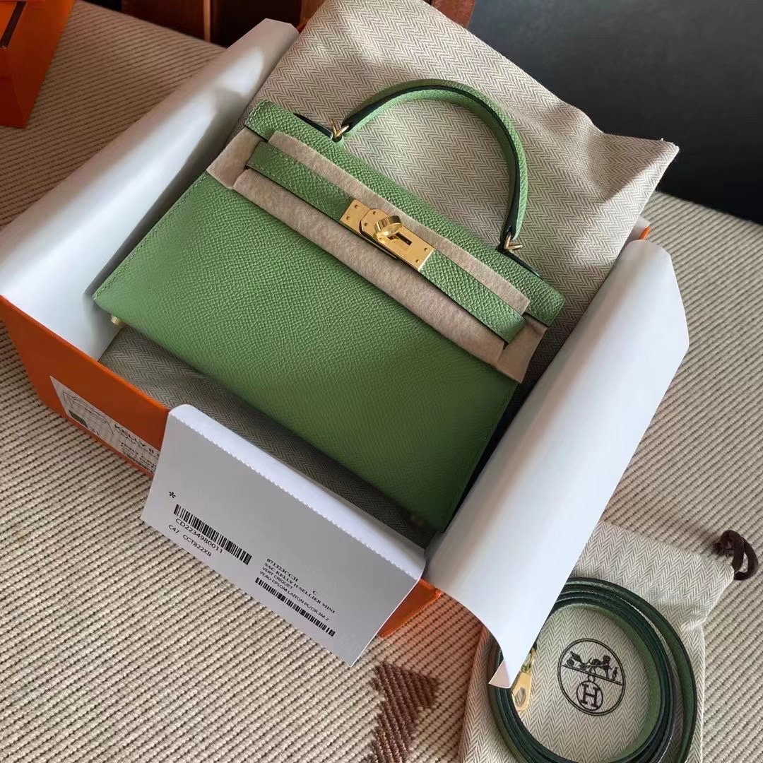 Qatar HM KL mini 二代 3i Vert Criquet GHW 牛油果绿  金