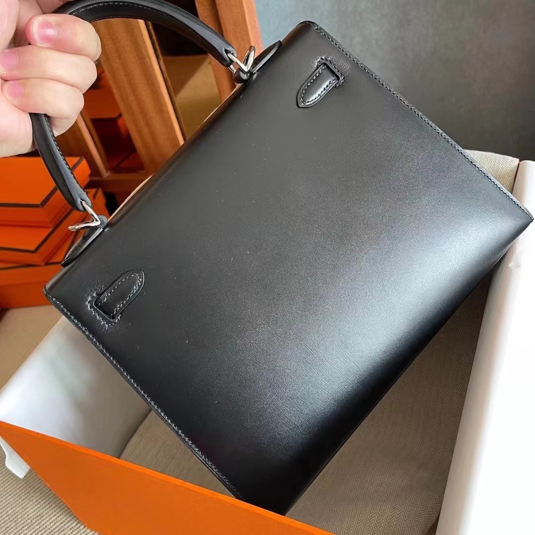 HongKong Factory HM KL 25 Box leather black