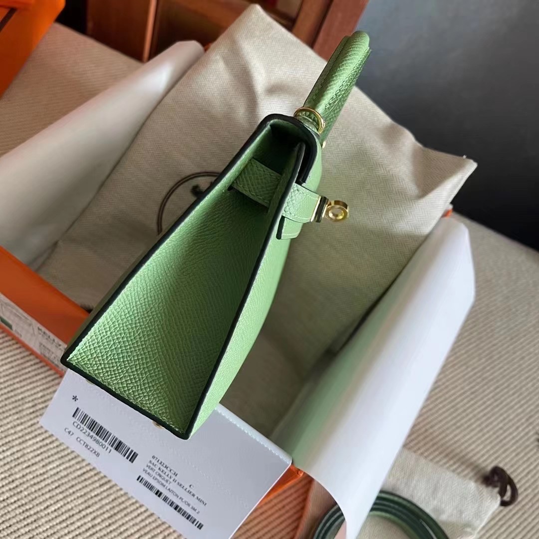 Qatar HM KL mini 二代 3i Vert Criquet GHW 牛油果绿  金
