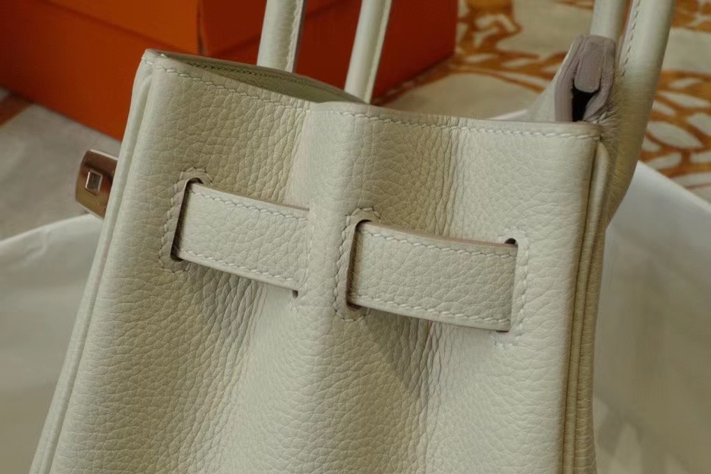 VIP一级品 BK 30cm togo 10 Craie 奶昔白/银扣 手工缝制 臻品鉴赏