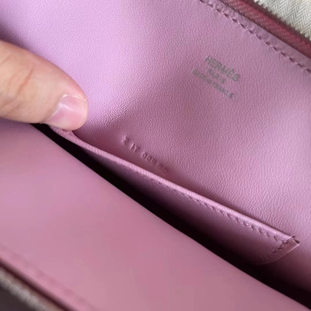Kuwait hm bolide mini 山羊皮  x9 mauve sylvstre 锦葵紫 银
