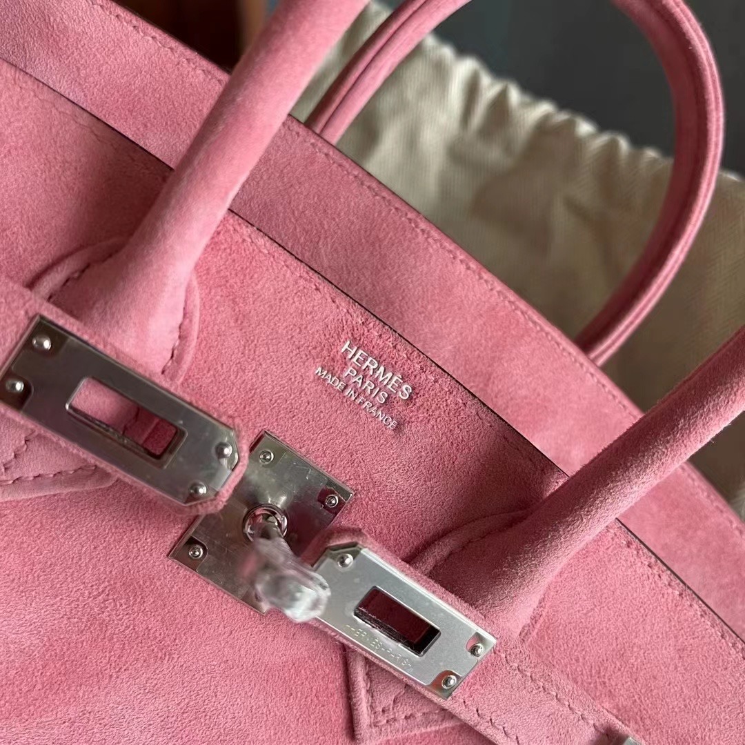 BK  25 suede 麂皮 1Q Rose Confetti 玫瑰粉 银