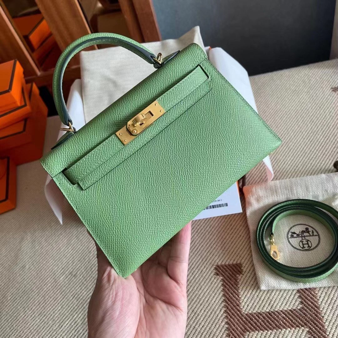 Qatar HM KL mini 二代 3i Vert Criquet GHW 牛油果绿  金
