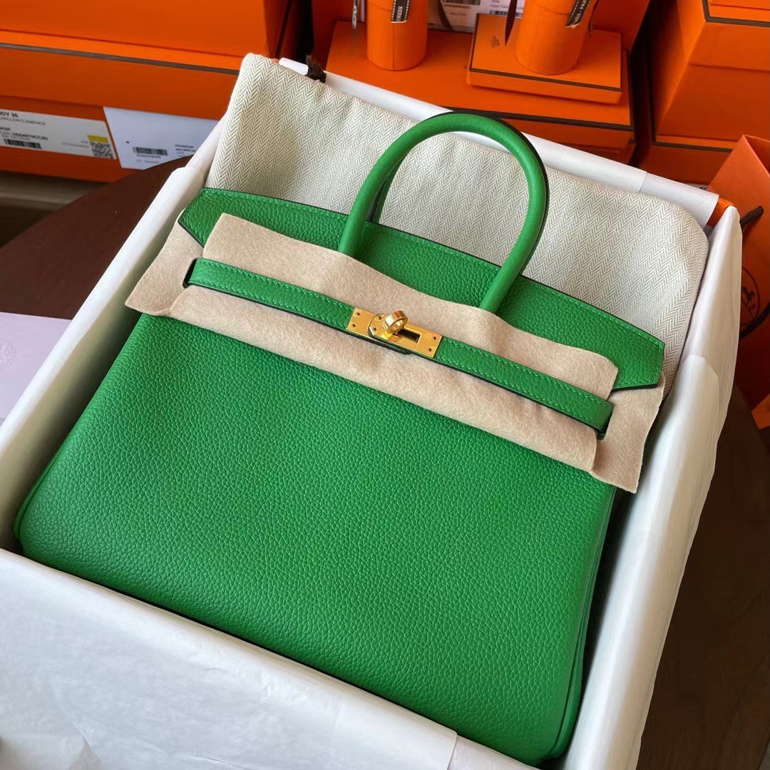 现货 BK 25cm Togo 1K bambou 竹子绿 金扣