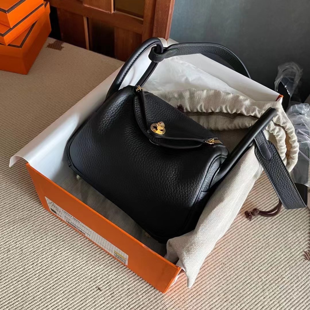 Tower Hamlets, London UK Britain HM LD Mini 19尺寸 CK89黑色 taurillon Clemence leather
