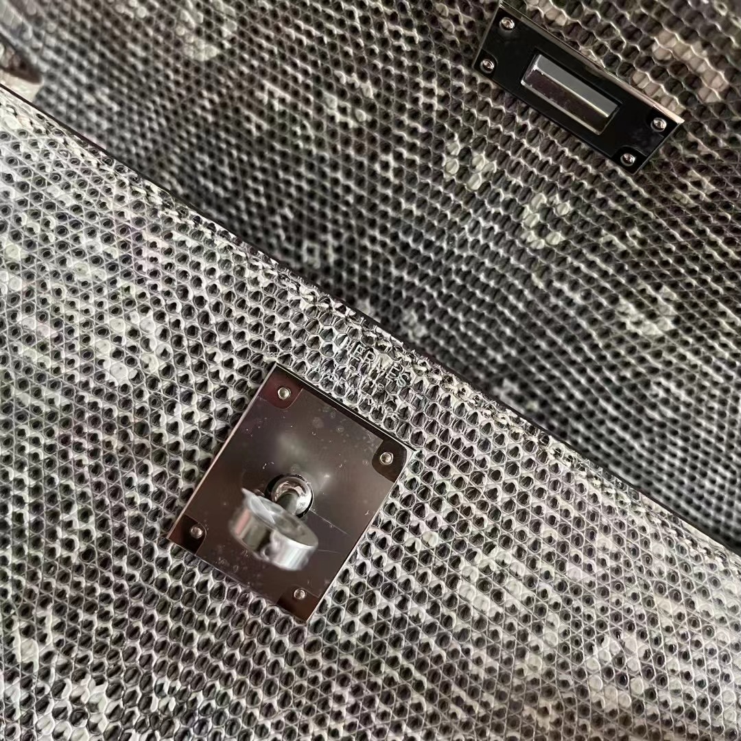 KL 28 蜥蜴皮  lizard 1B 自然色  银