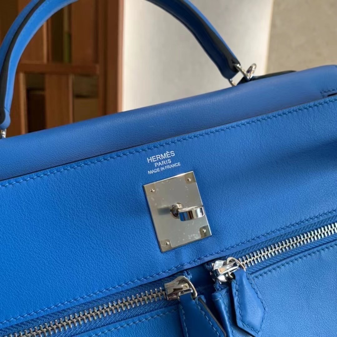 HM KL Lakis 32cm Blue Veau Swift