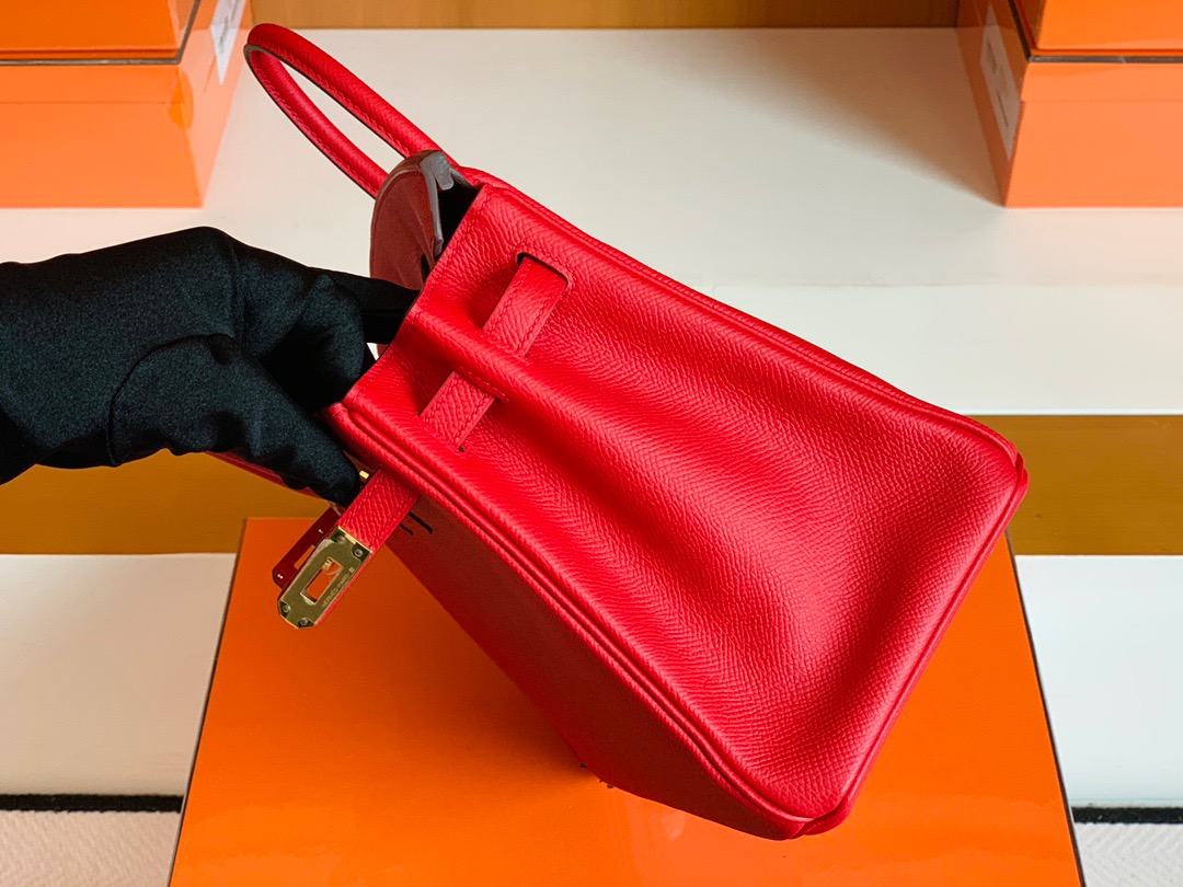 BK 25cm Epsom Q5国旗红 rouge casaque Togo皮 金扣