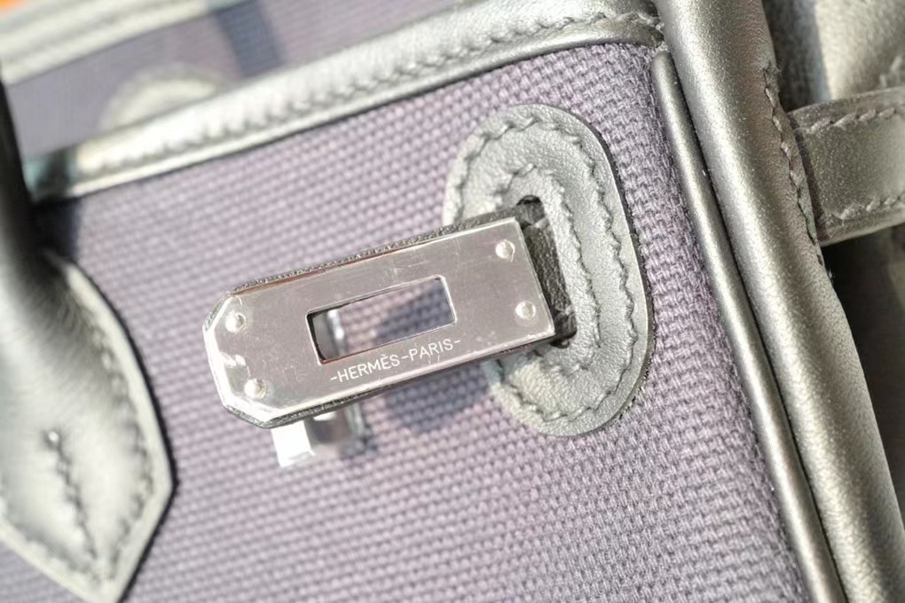 VIP一级品 BK 25cm cargo 布包 黑色/银扣 手工缝制