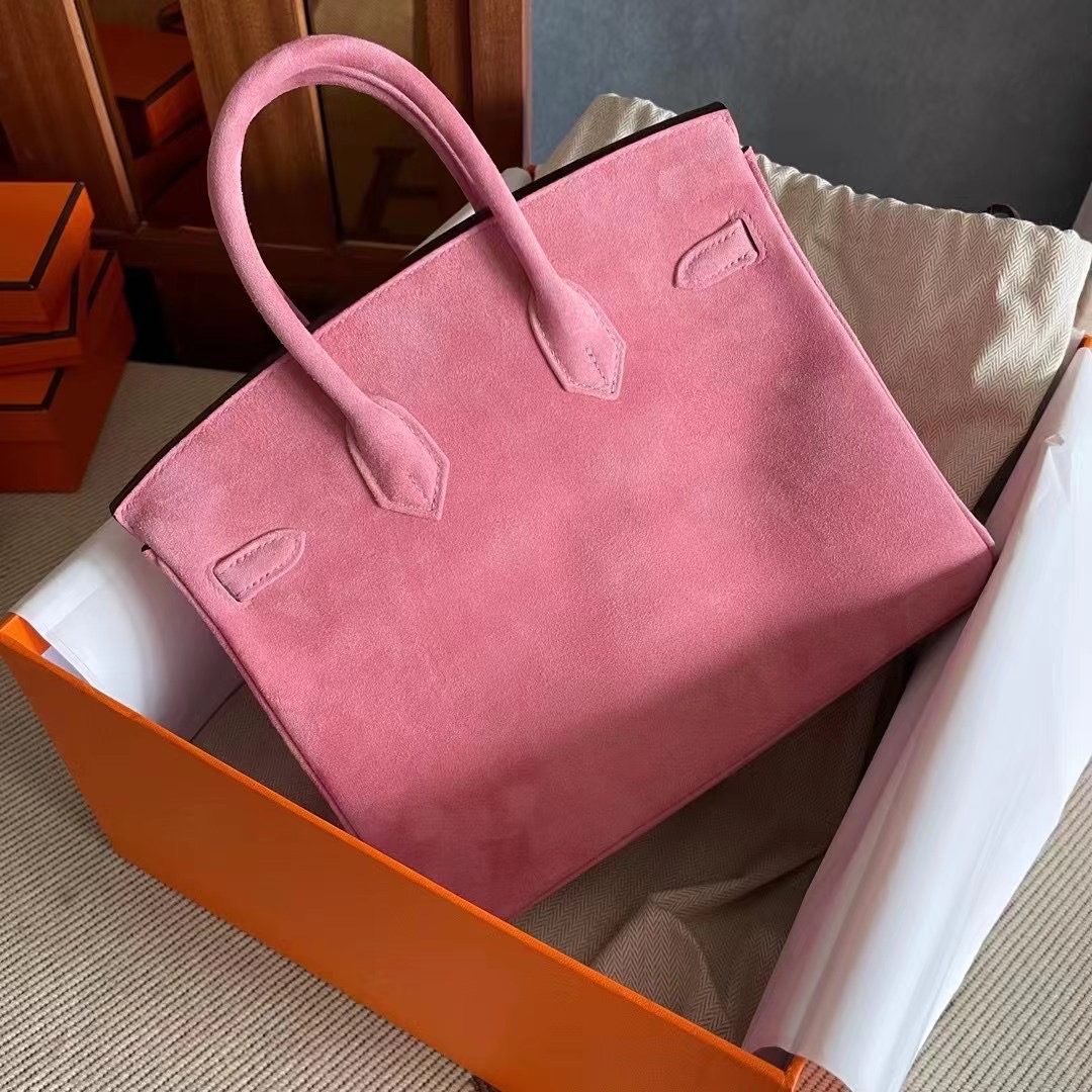 BK  25 suede 麂皮 1Q Rose Confetti 玫瑰粉 银