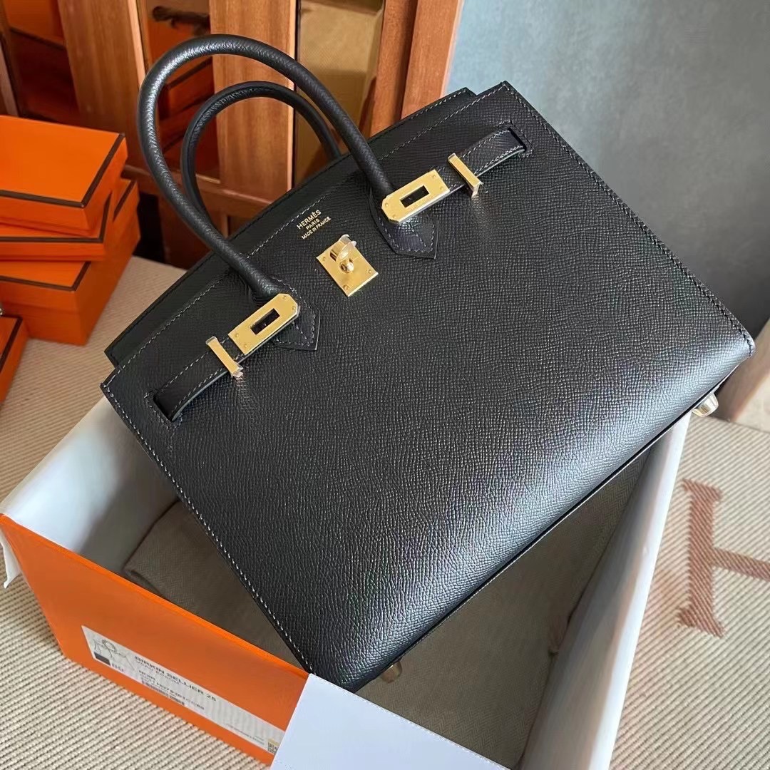 Expo 2020 Dubai HM BK 25cm Epsom Leather 89 Noir