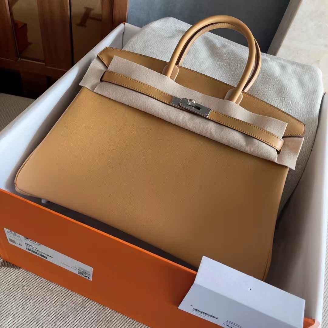 BK35 饼干色swift 银扣 4B Biscuit PHW，一级手工缝制