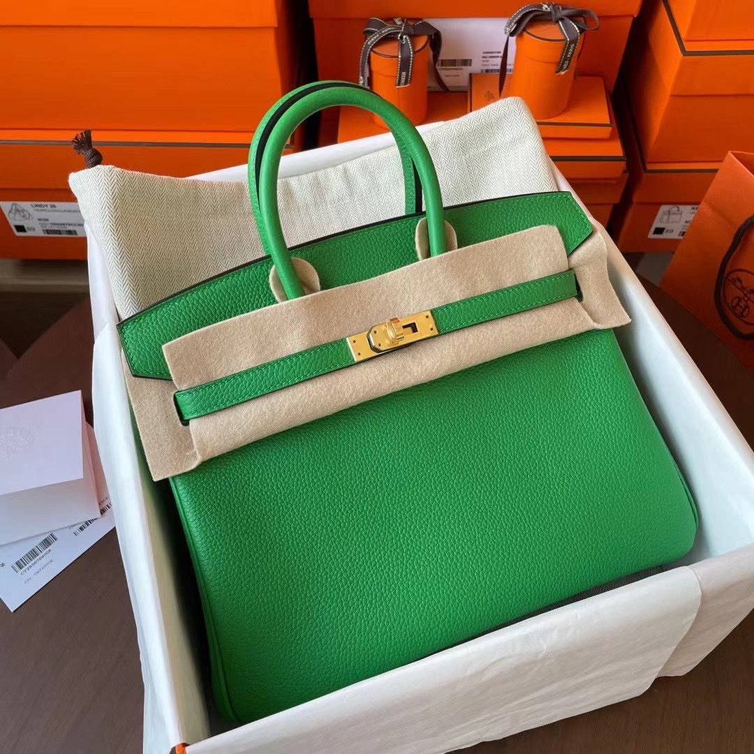 现货 BK 25cm Togo 1K bambou 竹子绿 金扣