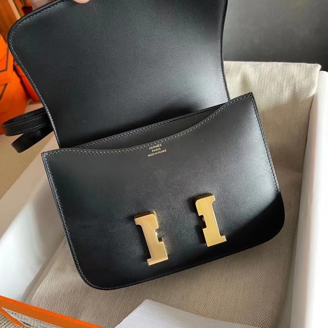 Dubai hm constance  19 Box leather 89 noir ghw 黑金