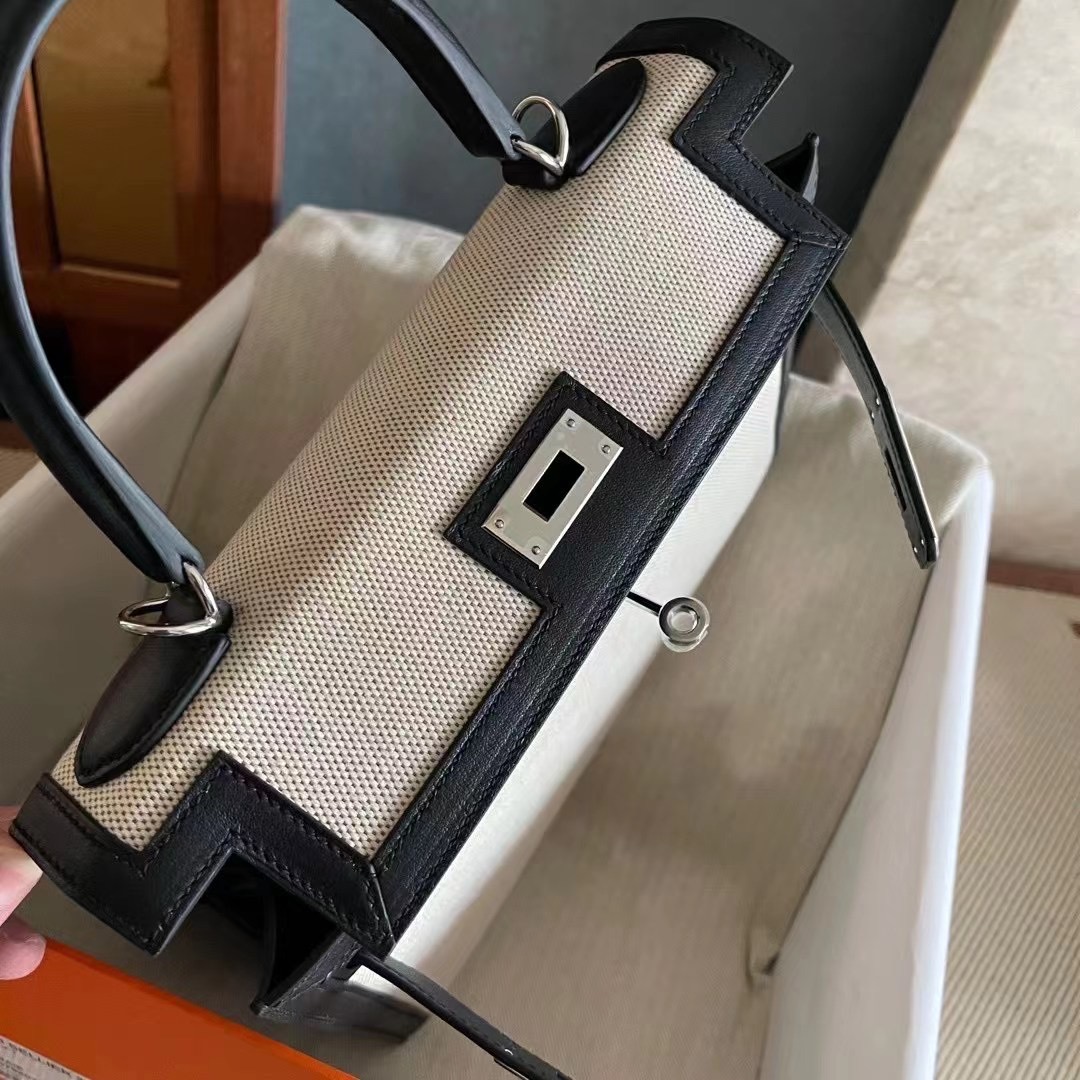 KL 28cm Swift拼帆布  黑银