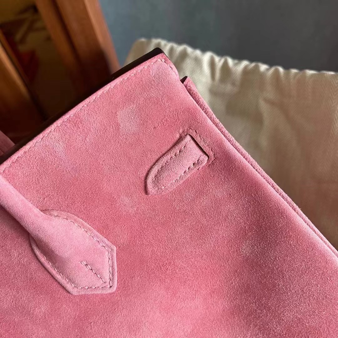 BK  25 suede 麂皮 1Q Rose Confetti 玫瑰粉 银