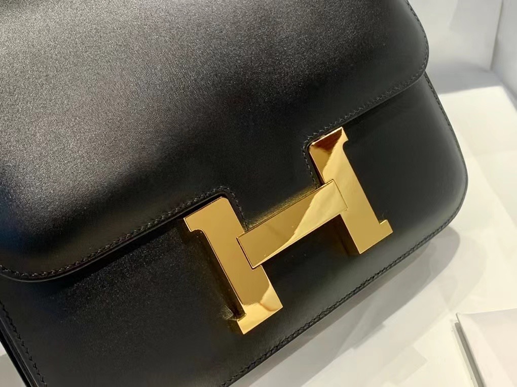 VIP一级品 constance 24cm BOX皮 CK89 Noir 黑色/金扣 代购级品质 现货