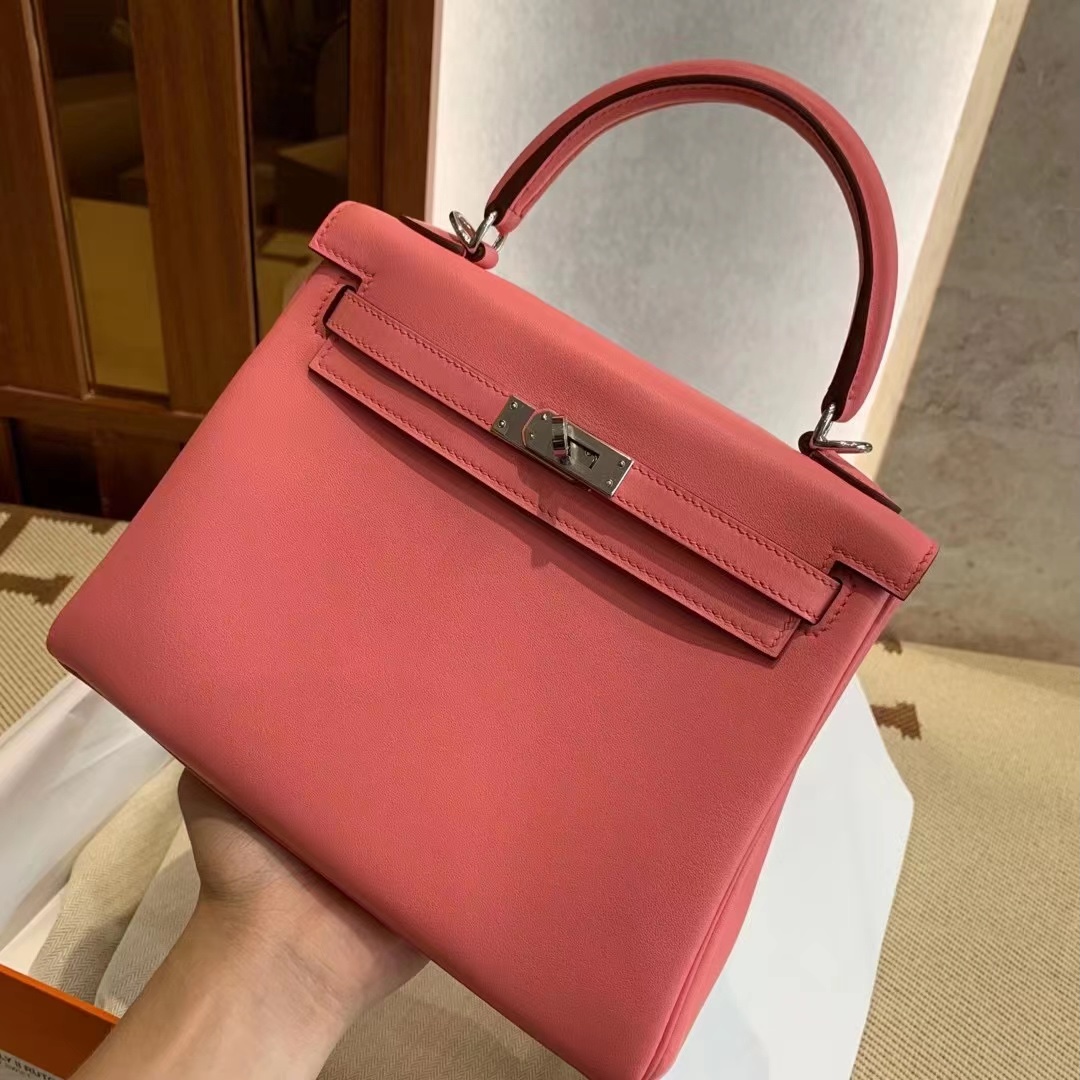 Kuwait Qatar Doha HM kl 25cm swift leather k4 rose dete 夏日粉