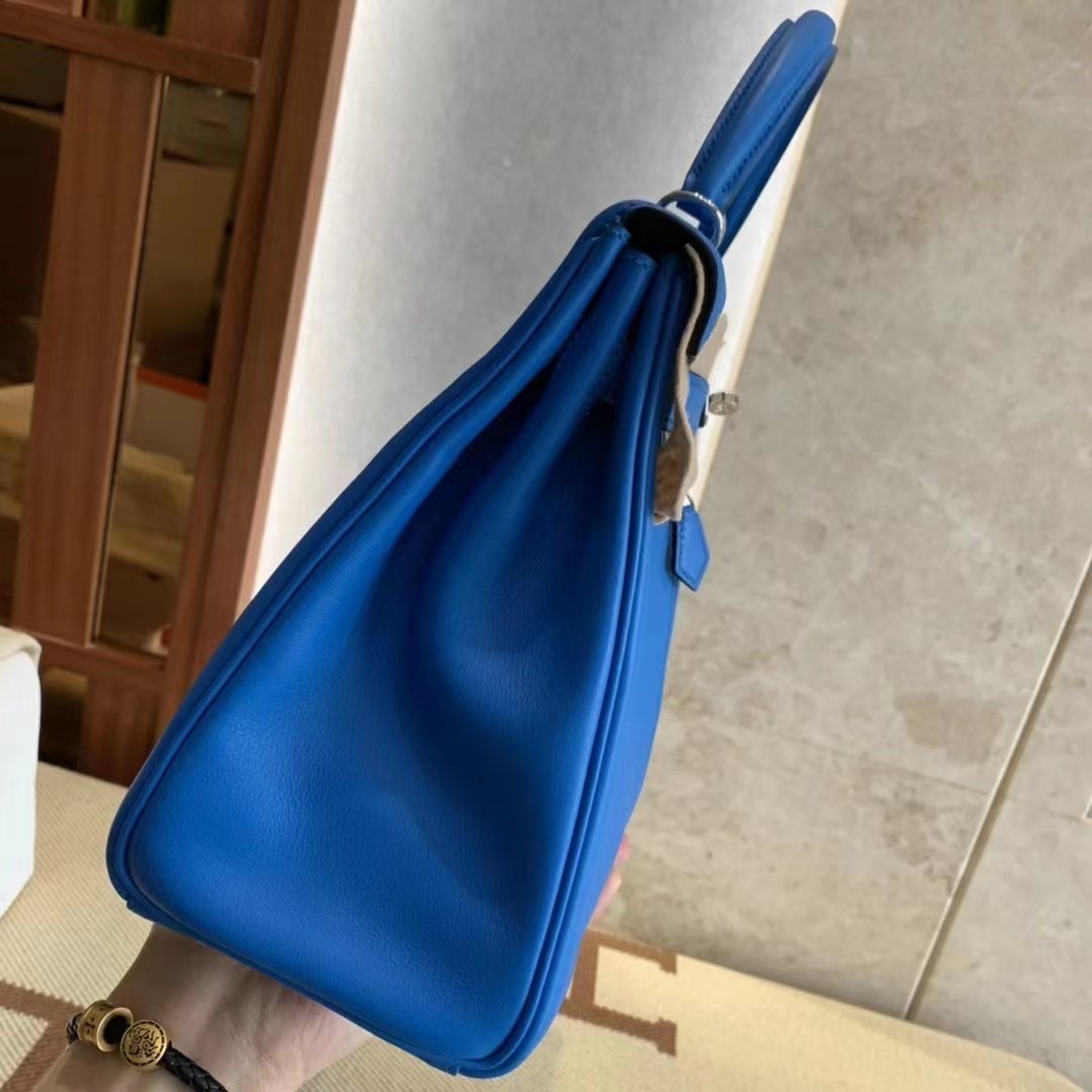 HM KL Lakis 32cm Blue Veau Swift