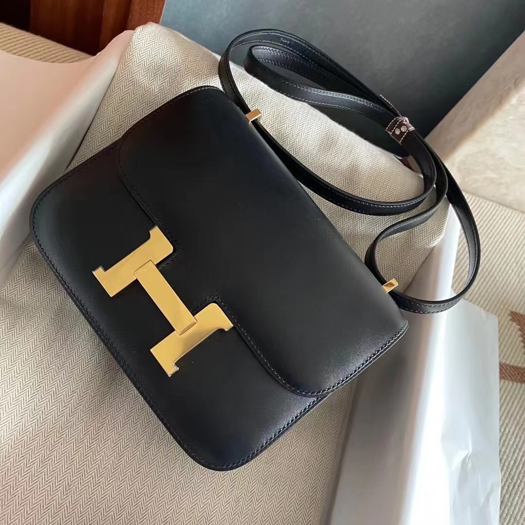Dubai hm constance  19 Box leather 89 noir ghw 黑金
