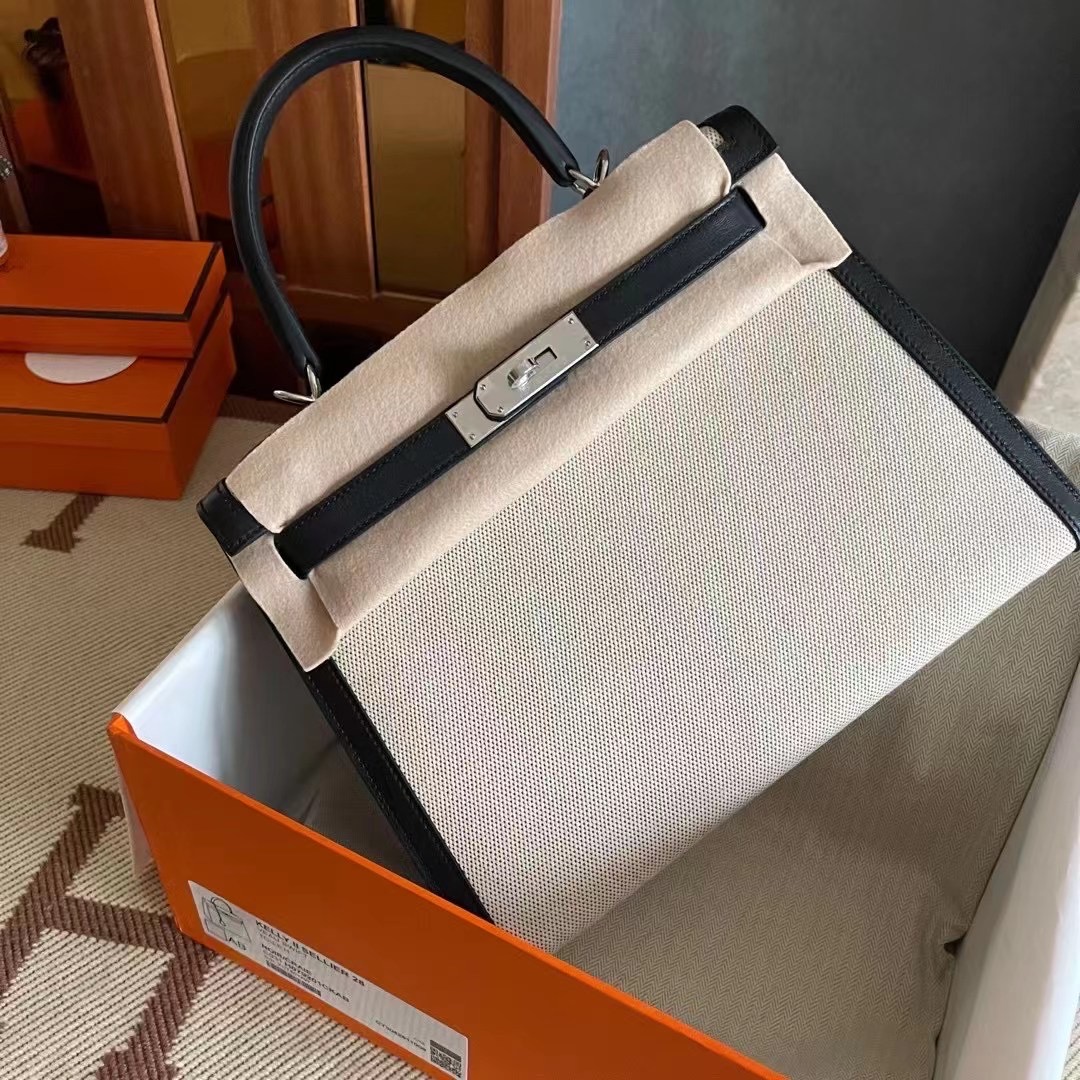 KL 28cm Swift拼帆布  黑银