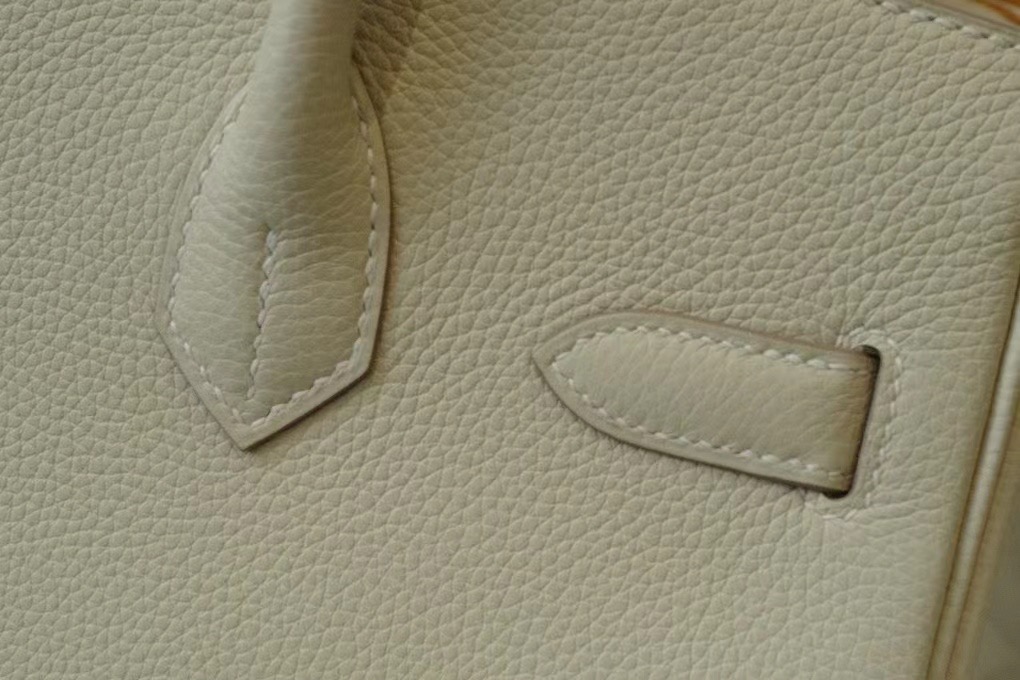 VIP一级品 BK 30cm togo 10 Craie 奶昔白/银扣 手工缝制 臻品鉴赏