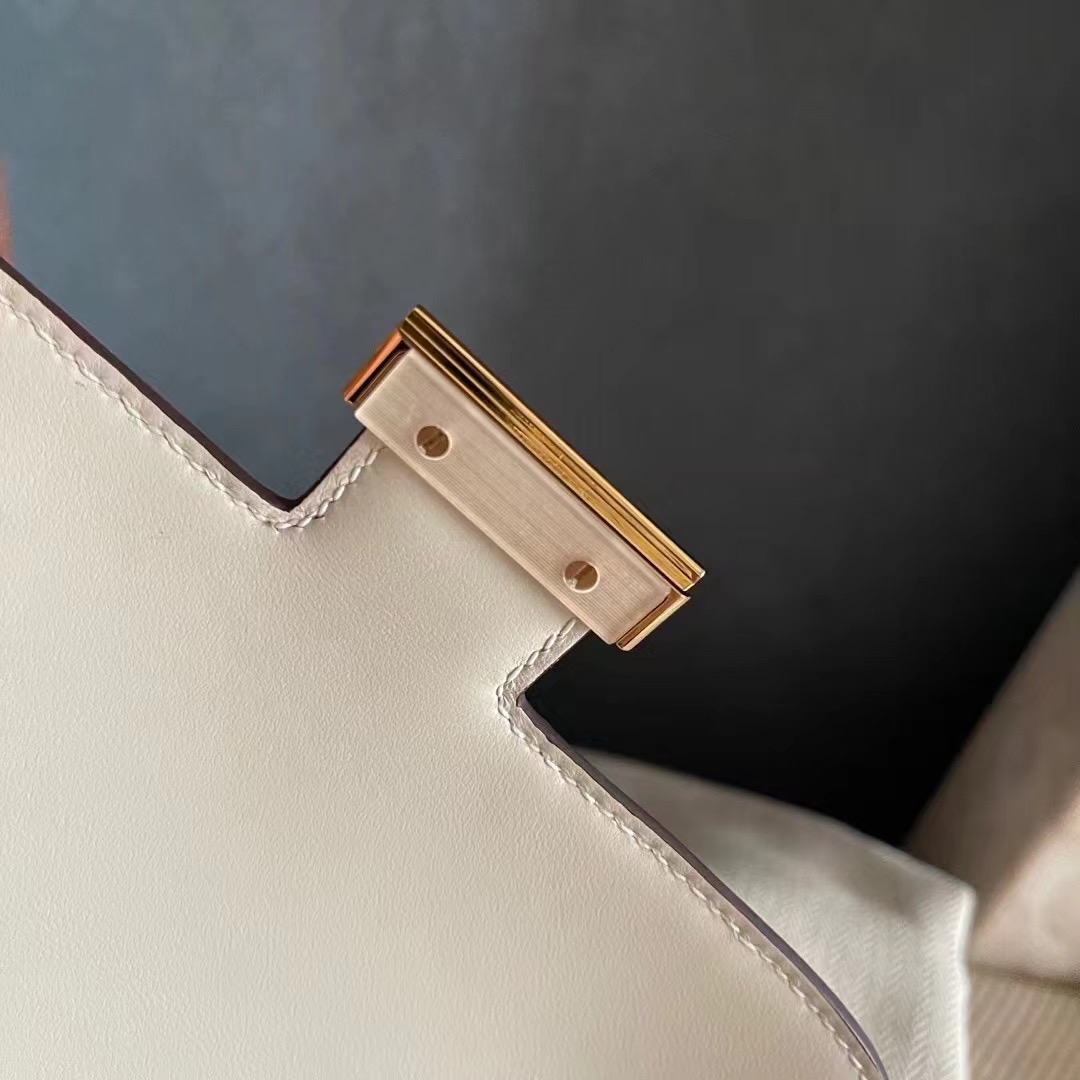 constance康康19 1奶油白 i2 nata epsom 金扣，一级手工缝制
