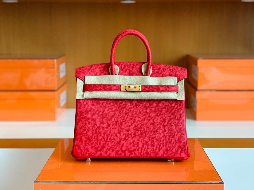 BK 25cm Epsom Q5国旗红 rouge casaque Togo皮 金扣