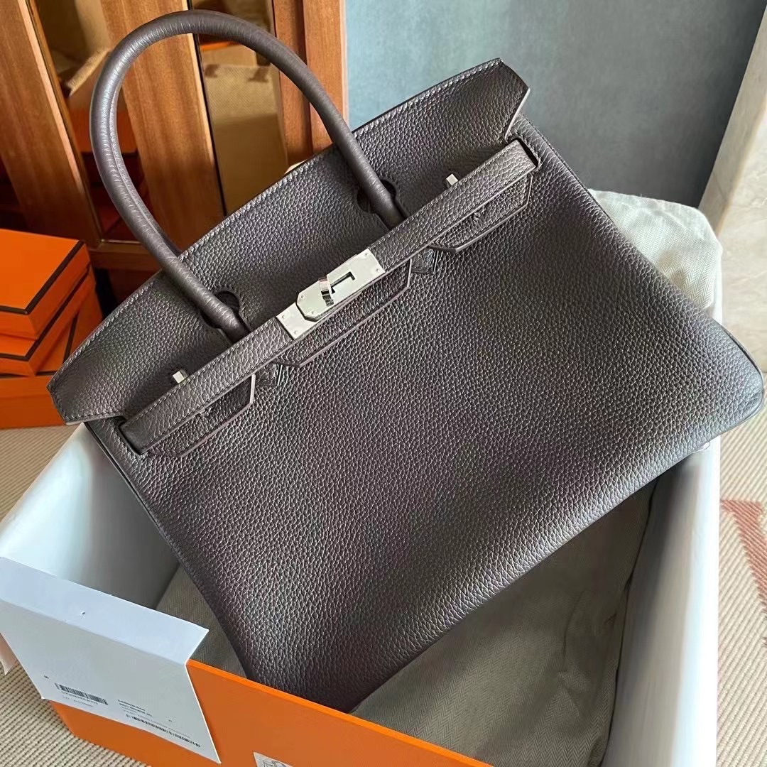 Expo 2020 dubai hm bk 30 togo皮 乌木色 银扣 Barenia Faubourg 福宝马鞍皮 46 Ebene