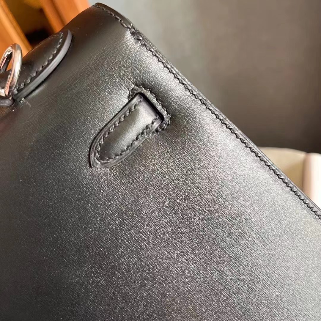 HongKong Factory HM KL 25 Box leather black