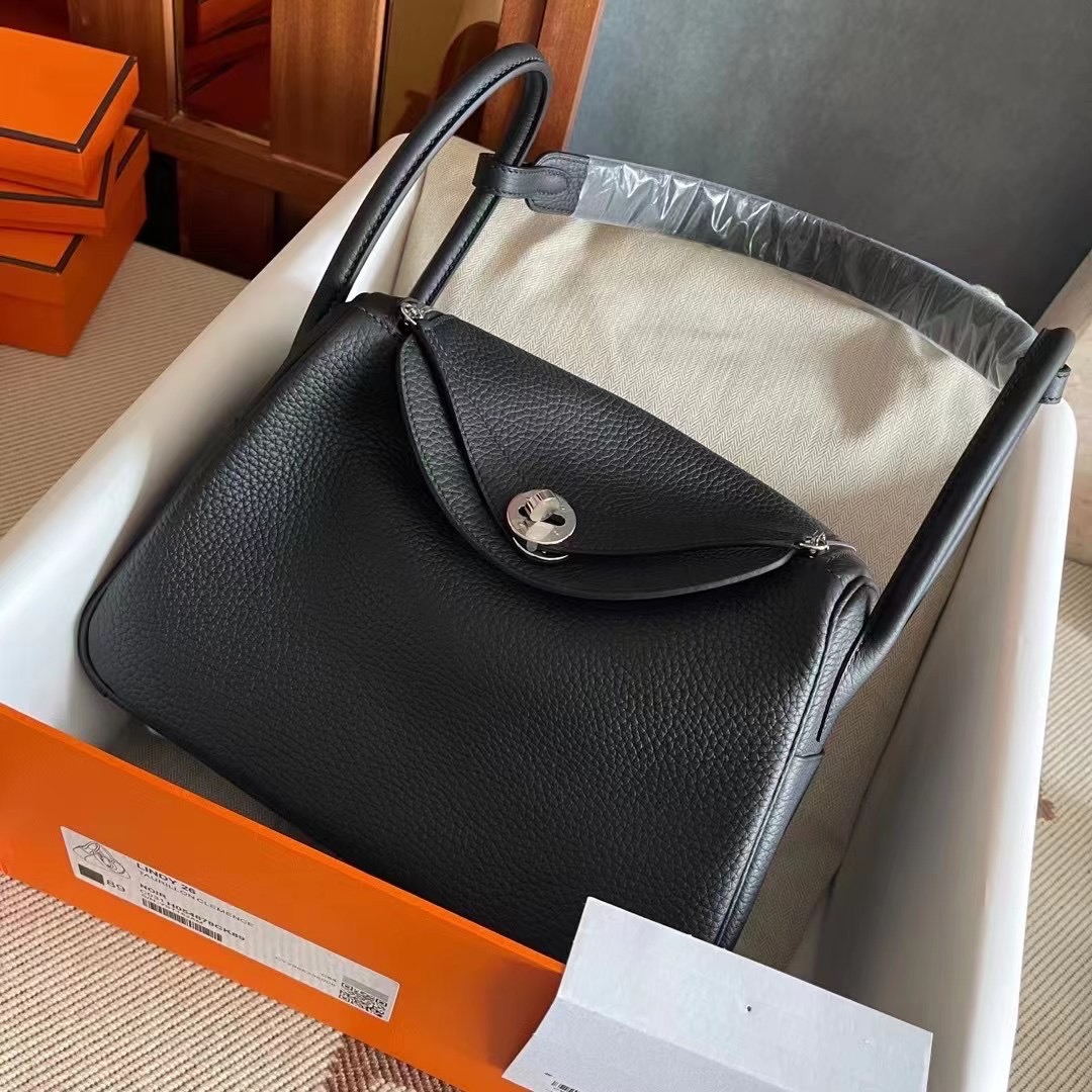 Tower Hamlets, London UK Britain HM LD Mini 26cm CK89黑色 taurillon Clemence leather