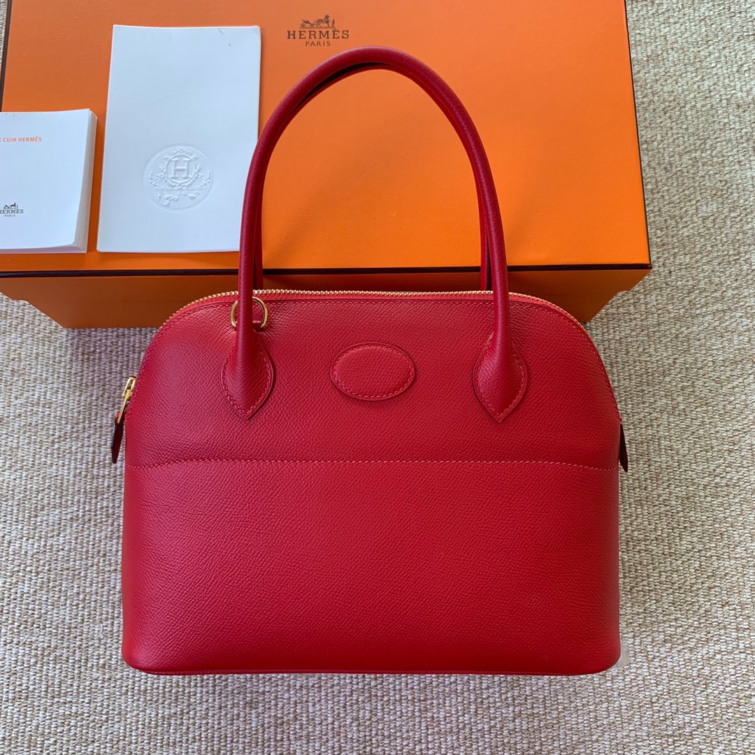 Saudi Arabia HM Bolide 27cm Q5 Rose casaque 国旗红 原厂Epsom