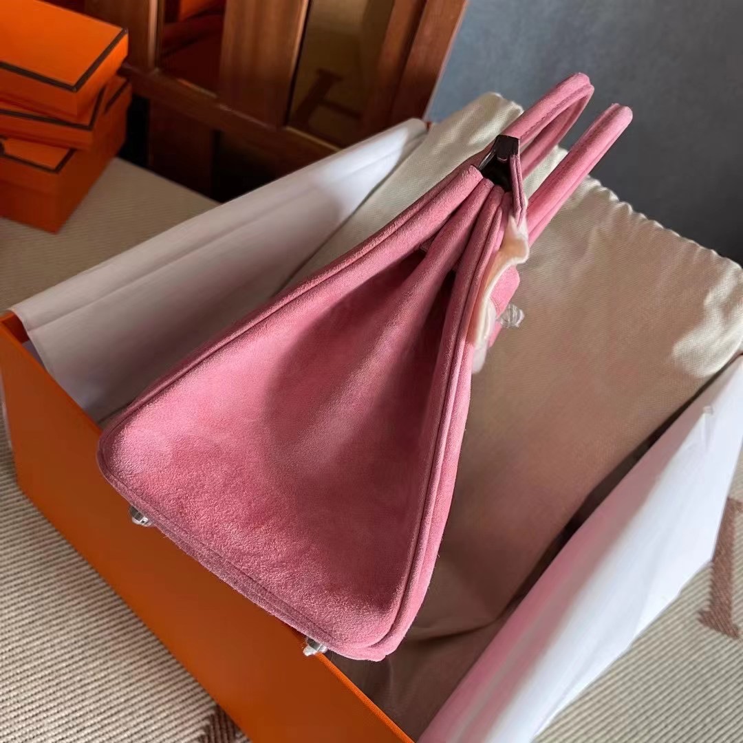 BK  25 suede 麂皮 1Q Rose Confetti 玫瑰粉 银