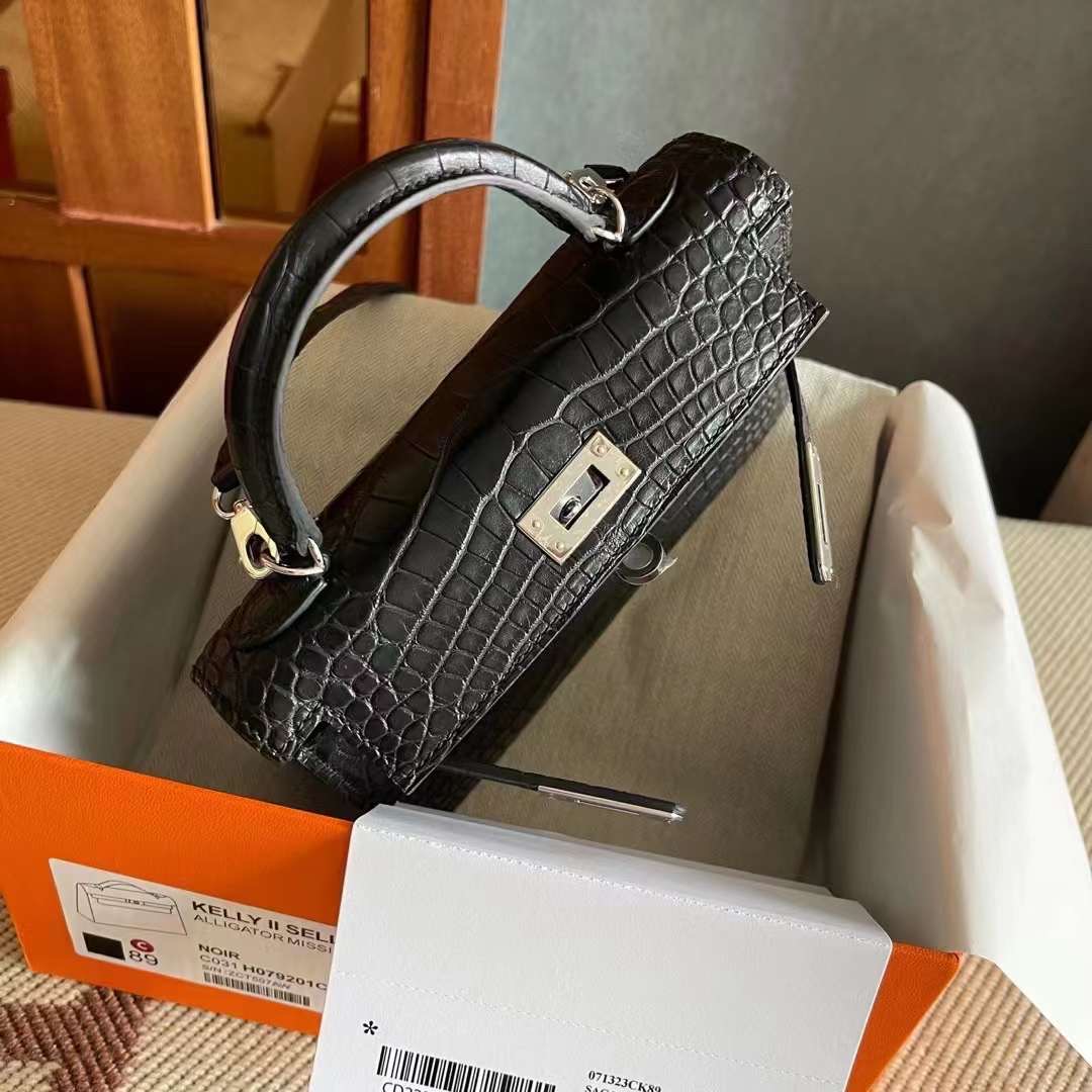 Britain HM Mini kl II 2代 CK89 Noir Matte Alligator Crocodile