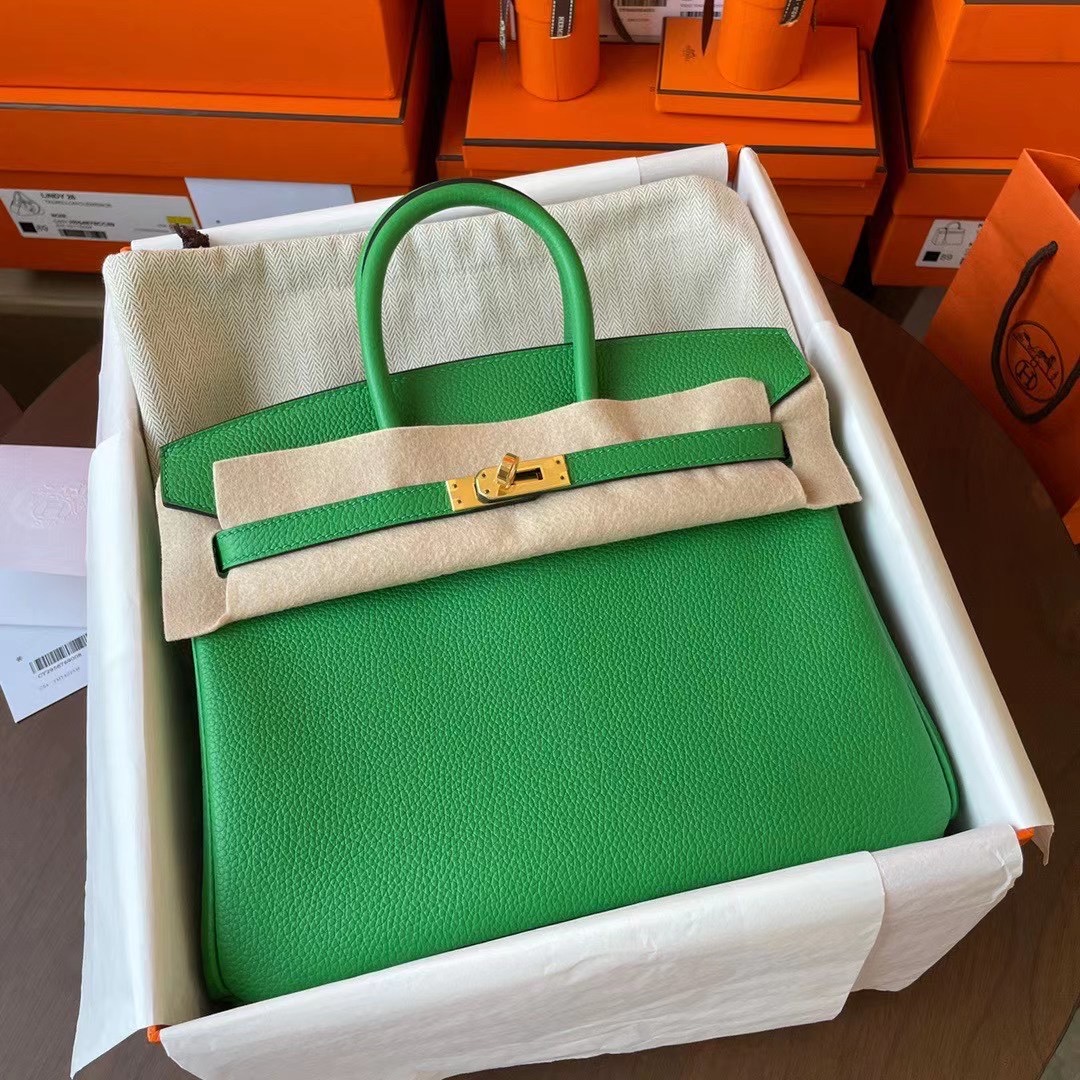 现货 BK 25cm Togo 1K bambou 竹子绿 金扣