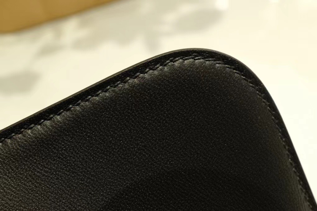 HM Constance 19cm Lizard Leather 89 Noir