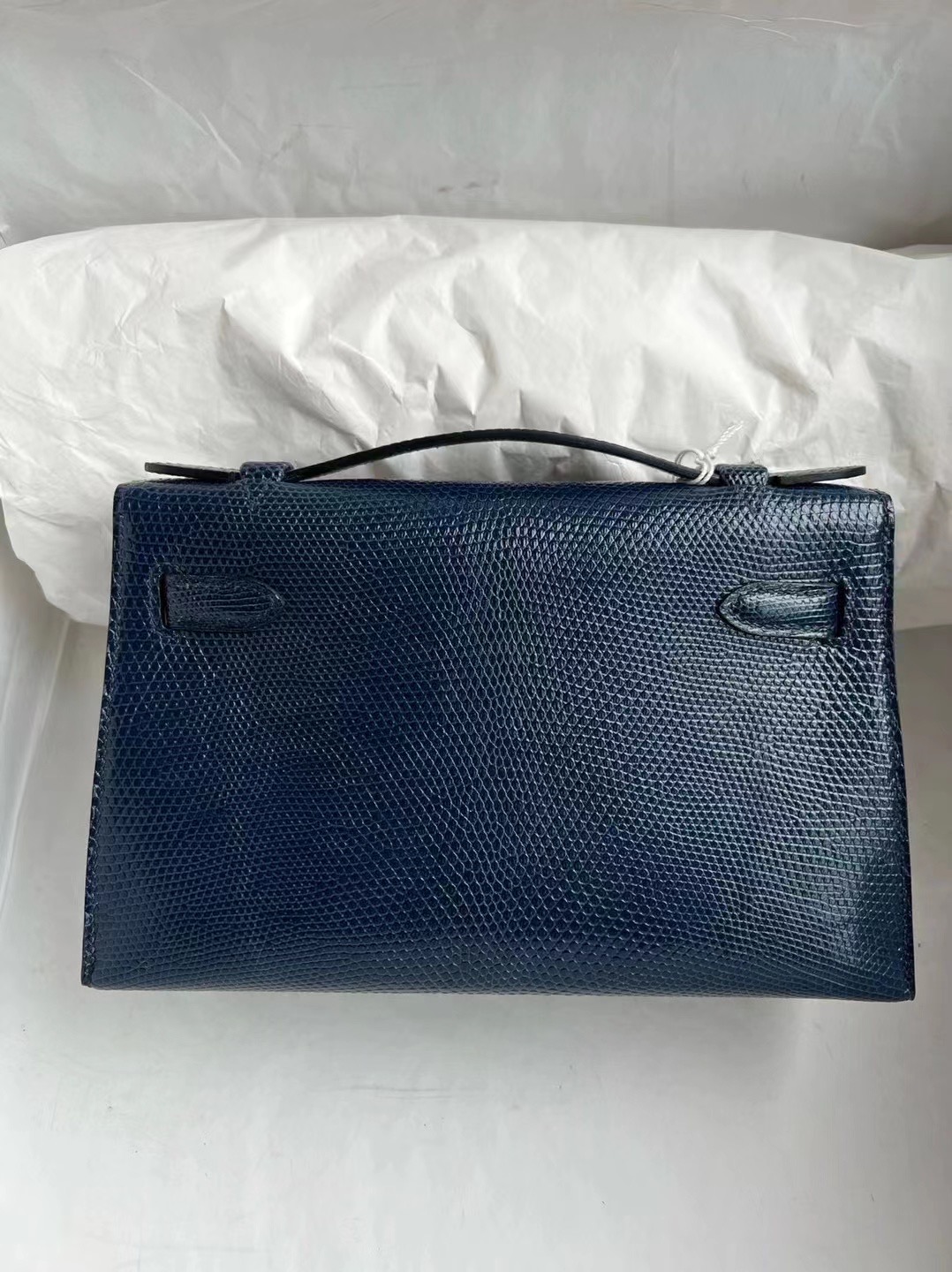Mini KL Pochette 22cm Lizard 73 Bleu Saphir 宝石蓝 金扣 全手工蜜蜡线缝制