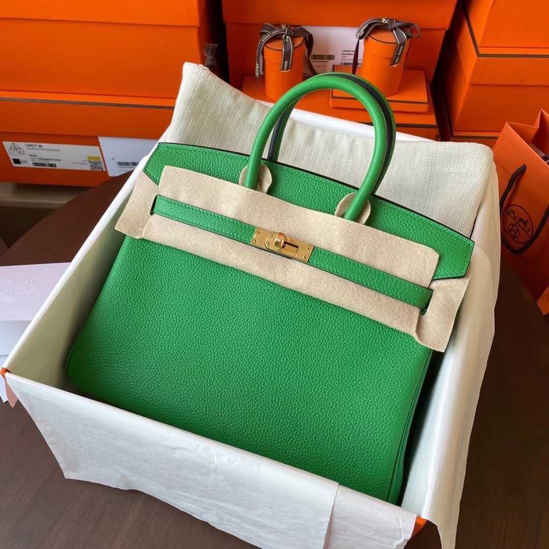 现货 BK 25cm Togo 1K bambou 竹子绿 金扣