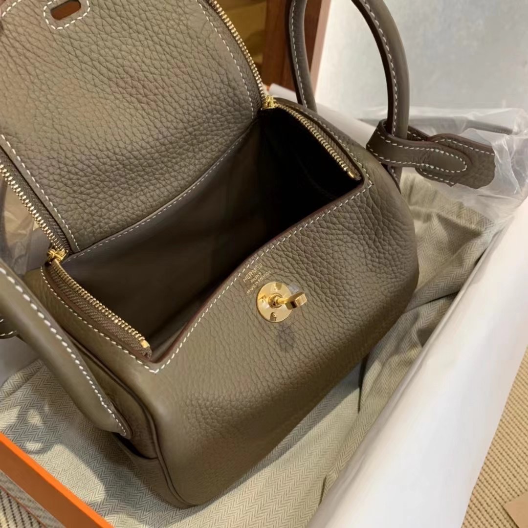 HM mini LD 18 etoupe 大象灰 金扣tc