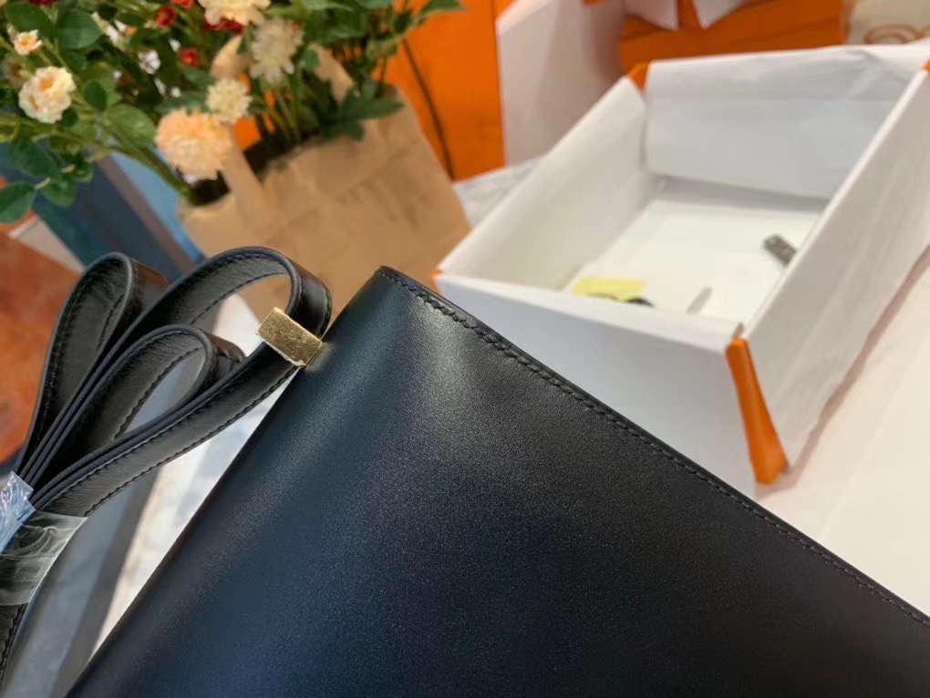 VIP一级品 constance 24cm BOX皮 CK89 Noir 黑色/金扣 代购级品质 现货
