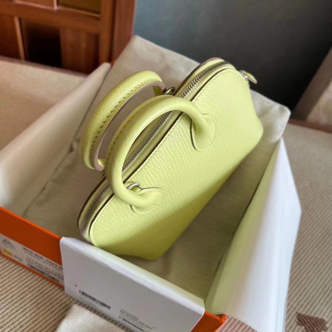 Qatar hm bolide mini 山羊皮 R9 嫩芽黄  银 Chevre Mysore Jaune Bourgeon