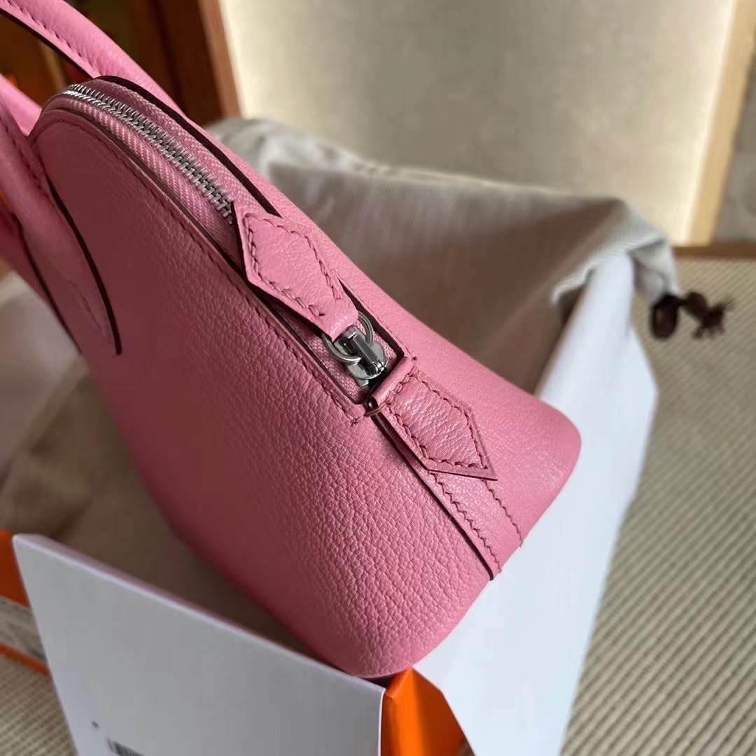 Qatar hm bolide mini 山羊皮  1Q rose confetti 粉  银