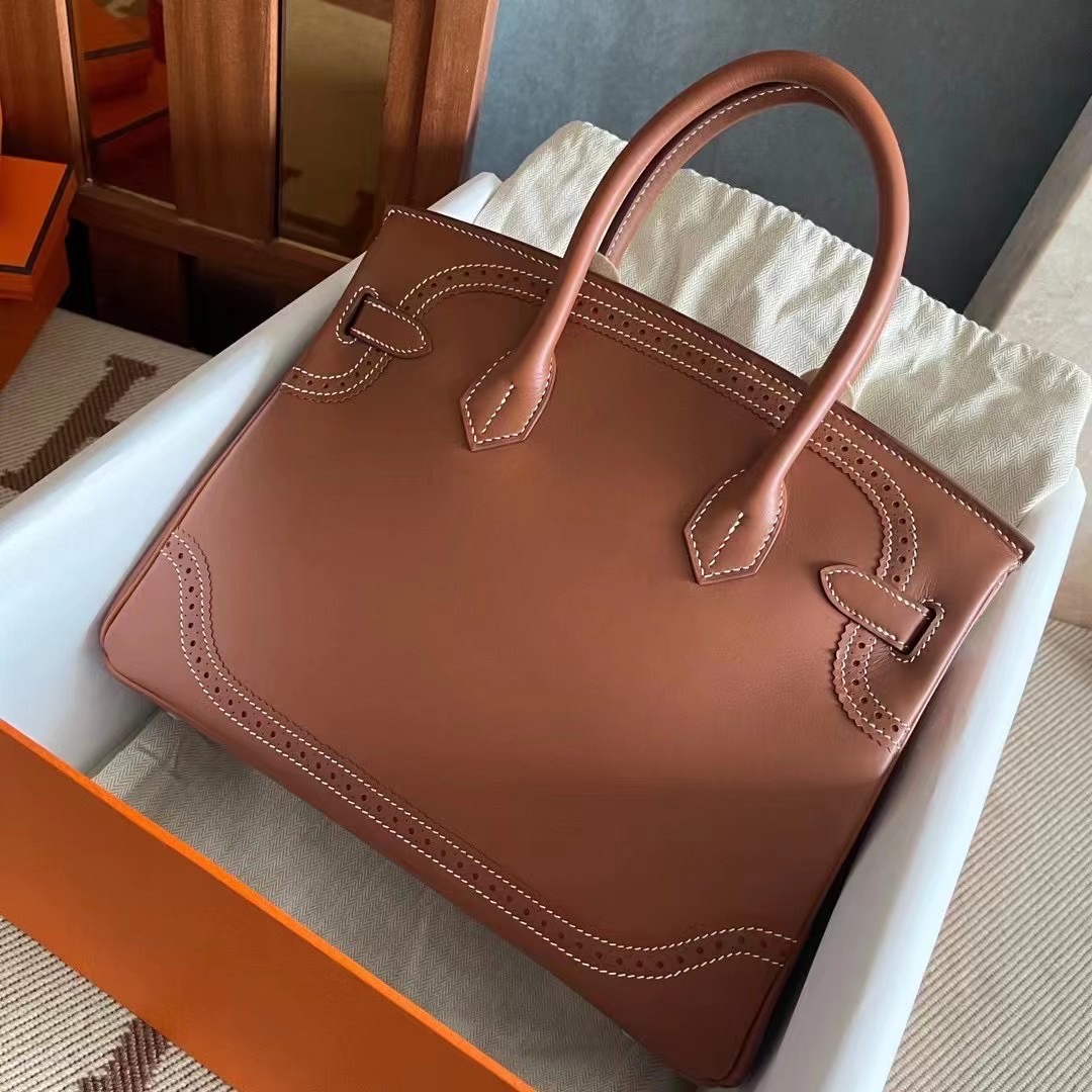 Kuwait HM BK  30 蕾丝款  马鞍皮  银