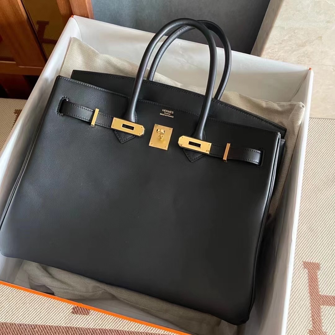 Qatar HM BK 35cm Swift Leather 89 Noir GHW