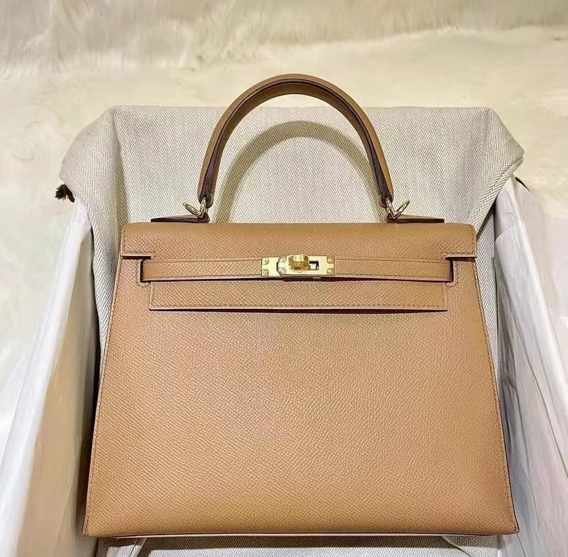 New HM KL 25cm Epsom 新到色 4B Biscuit 饼干色
