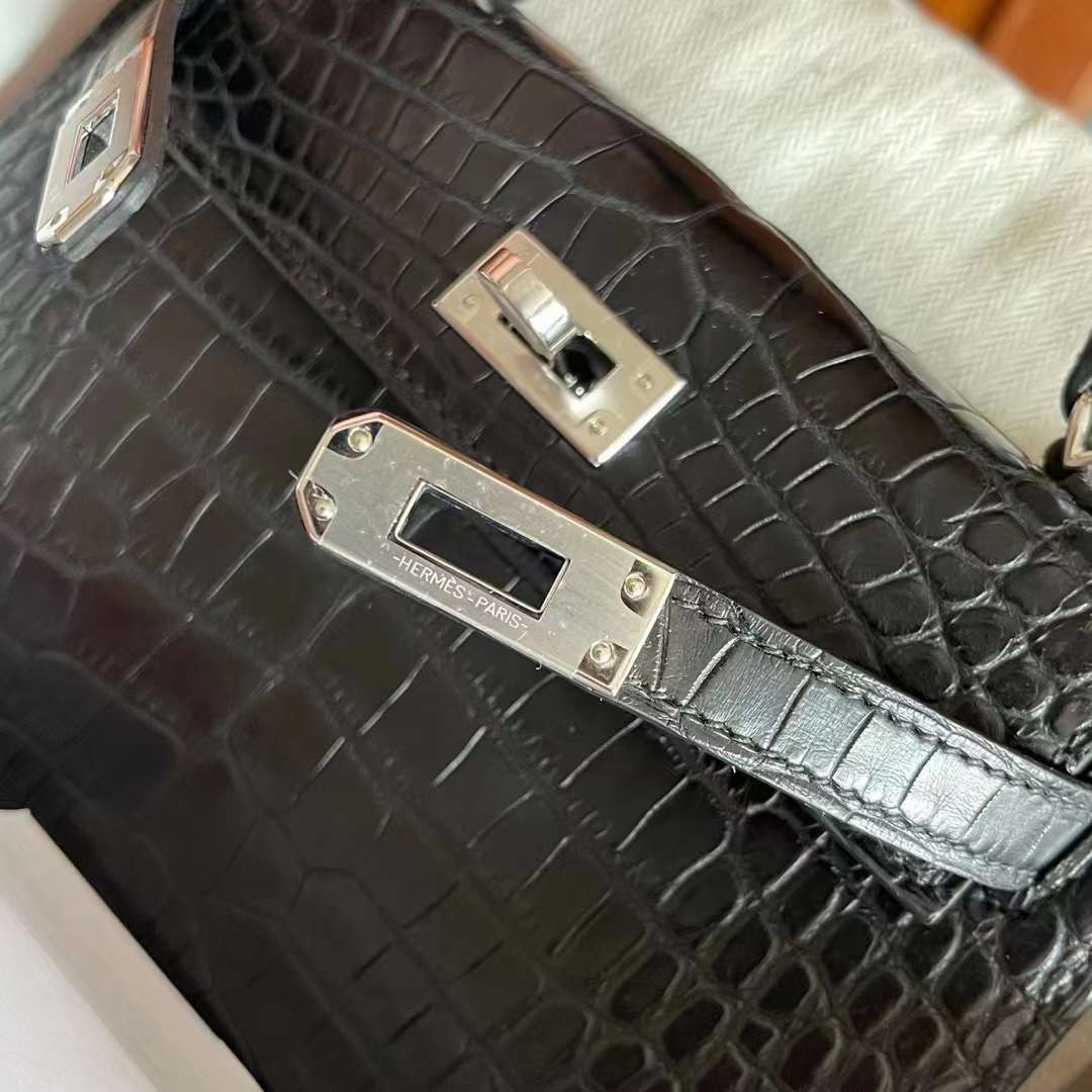 Britain HM Mini kl II 2代 CK89 Noir Matte Alligator Crocodile