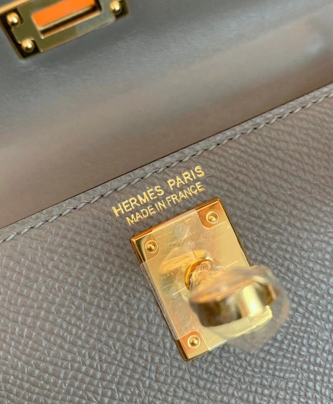 Manchester britain HM KL mini epsom 8F Etain 锡器灰 金扣